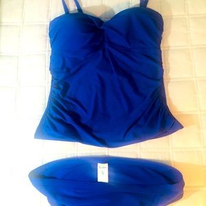 Boden 2 piece Tankini swimwear…Size 14..Royal Blue